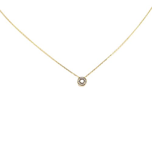 Náhrdelník zo 14k zlata s integrovaným krížikom