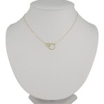 Náhrdelník zo 14k zlata s integrovaným krížikom