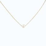 Náhrdelník zo 14k zlata s integrovaným krížikom