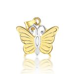 14 zlatých príveskov motýľov