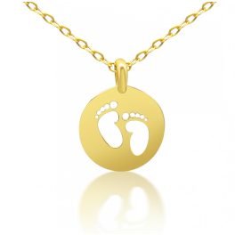 Prívesok zo 14k zlata, detská stopa