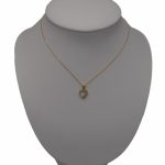 Prívesok srdiečko zo 14k zlata, zdobený krištáľom