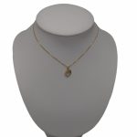 Prívesok s dvojitým srdcom zo 14 kt zlata s kryštálmi