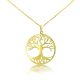 Retiazka na kotvu zo 14 kt zlata s príveskom strom života