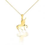 Prívesok zo 14k zlata, jednorožec