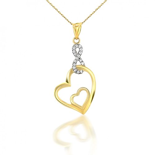 Prívesok zo 14k zlata, nekonečná láska