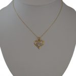 14k zlato bicolor srdce v prívesku srdce