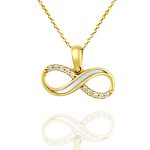 Prívesok zo 14k zlata, nekonečno