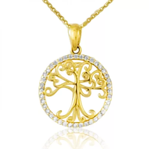 Prívesok zo 14k zlata, strom života