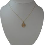 Prívesok zo 14k zlata s kryštálmi stromu života