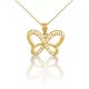 Prívesok s motýľom zo 14k zlata