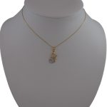 Prívesok zo 14k zlata, dvojfarebná mačka