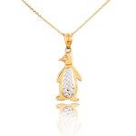 Prívesok tučniak zo 14k zlata