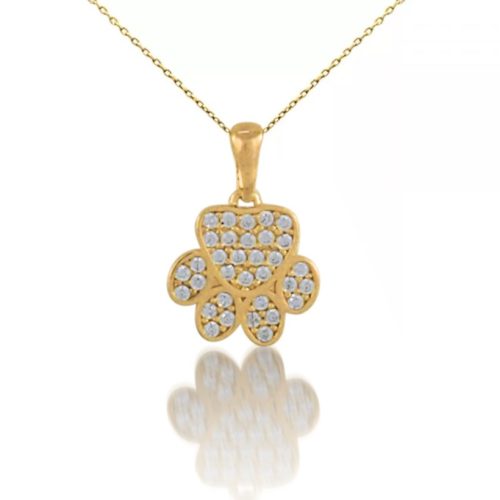 Prívesok zo 14k zlata, labka