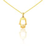 Prívesok zo 14 karátového zlata, ruka Fatimy