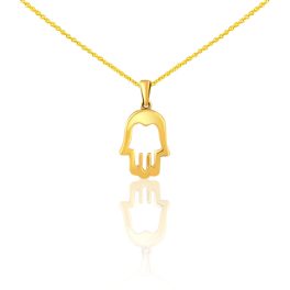 Prívesok zo 14 karátového zlata, ruka Fatimy