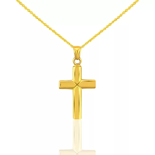 Prívesok zo 14k zlata, kríž