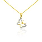 Prívesok motýľ zo 14k zlata