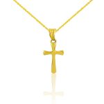 Prívesok zo 14k zlata, kríž