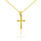 Prívesok zo 14k zlata, kríž