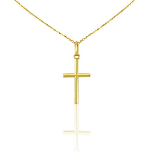 Prívesok zo 14k zlata, jednoduchý kríž