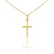 Prívesok zo 14k zlata, jednoduchý kríž