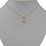Prívesok zo 14k zlata, jednoduchý kríž