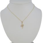 Prívesok zo 14k zlata s hadími kryštálmi