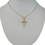 Prívesok zo 14 karátového zlata, Ježiš na kríži