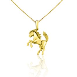 Prívesok zo 14k zlata, koník
