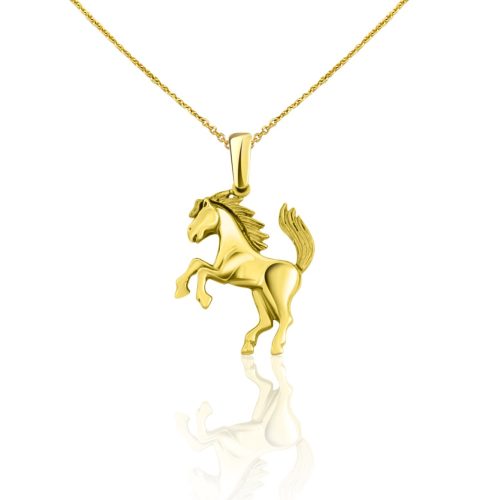 Prívesok zo 14k zlata, koník