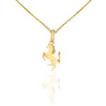 Prívesok zo 14k zlata, koník