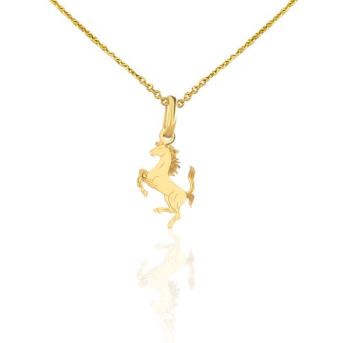 Prívesok zo 14k zlata, koník