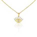 Prívesok zo 14k zlata, snehové oko