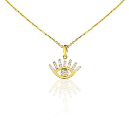 Prívesok zo 14k zlata, snehové oko