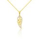 Prívesok zo 14k zlata, trblietavé anjelské krídla
