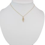 Prívesok zo 14k zlata, trblietavé anjelské krídla