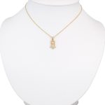 Prívesok zo 14k zlata s kryštálmi sovy