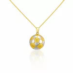 Prívesok zo 14k zlata, futbalová lopta