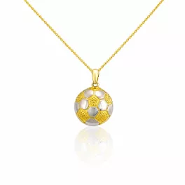 Prívesok zo 14k zlata, futbalová lopta