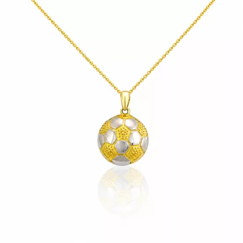 Prívesok zo 14k zlata, futbalová lopta