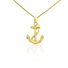 Prívesok zo 14k zlata, kotva
