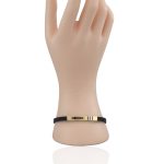 Silikónový náramok zo 14 kt zlata s 3,4 g zlatou vložkou, 20,5 cm