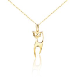 Prívesok mačky zo 14 karátového zlata