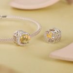 Ezüst charm ginkgkolevéllel