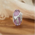 Ezüst charm, gyöngy masnival