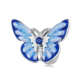 Ezüstcharm, kék pillangó