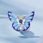 Ezüstcharm, kék pillangó