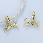 Ezüst charm (925), leopárd
