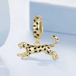 Ezüst charm (925), leopárd